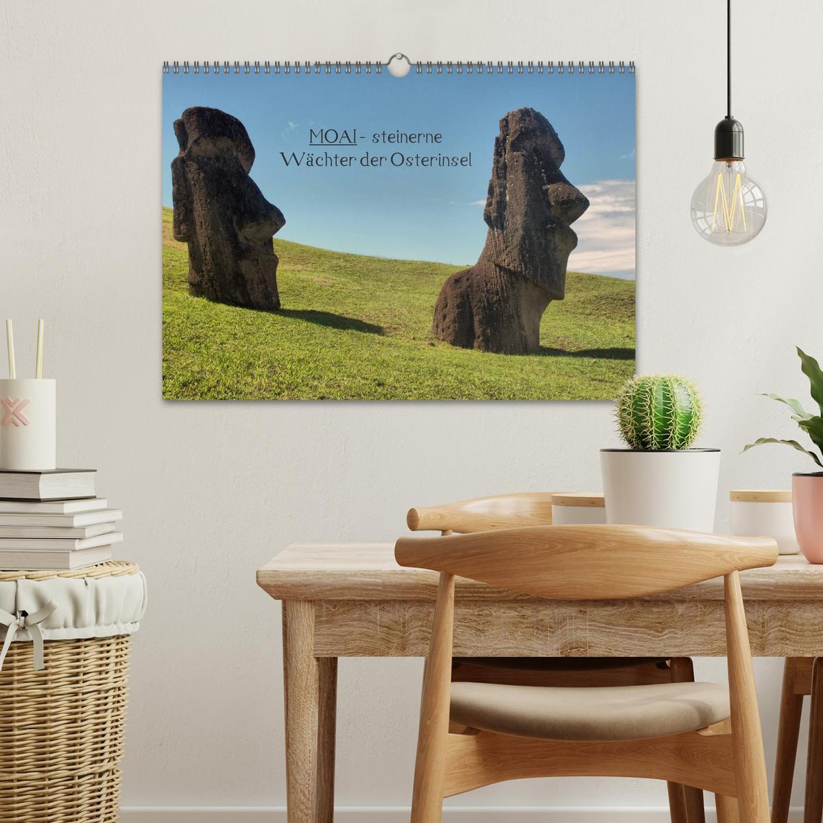 Bild: 9783435820825 | MOAI - steinerne Wächter der Osterinsel (Wandkalender 2025 DIN A3...