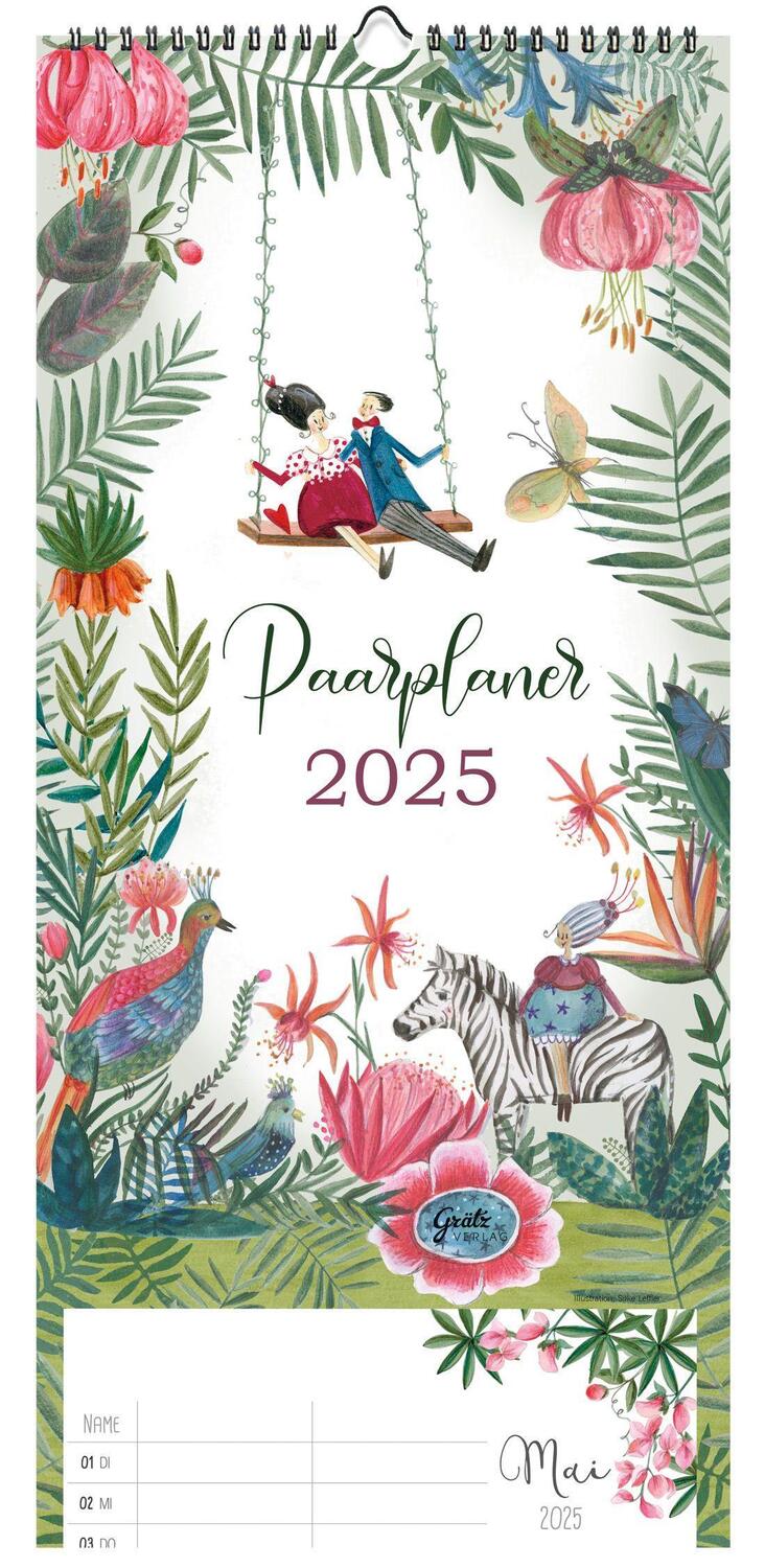 Cover: 9783949568855 | Paarplaner 2025 | Tropical Paradise | Silke Leffler | Kalender | 2025