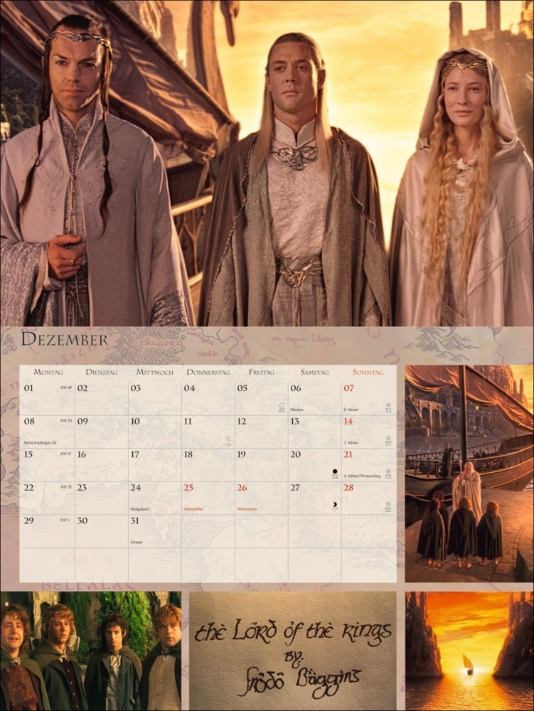 Bild: 9783756404988 | Der Herr der Ringe Broschur XL Kalender 2025 | Kalender | 28 S. | 2025