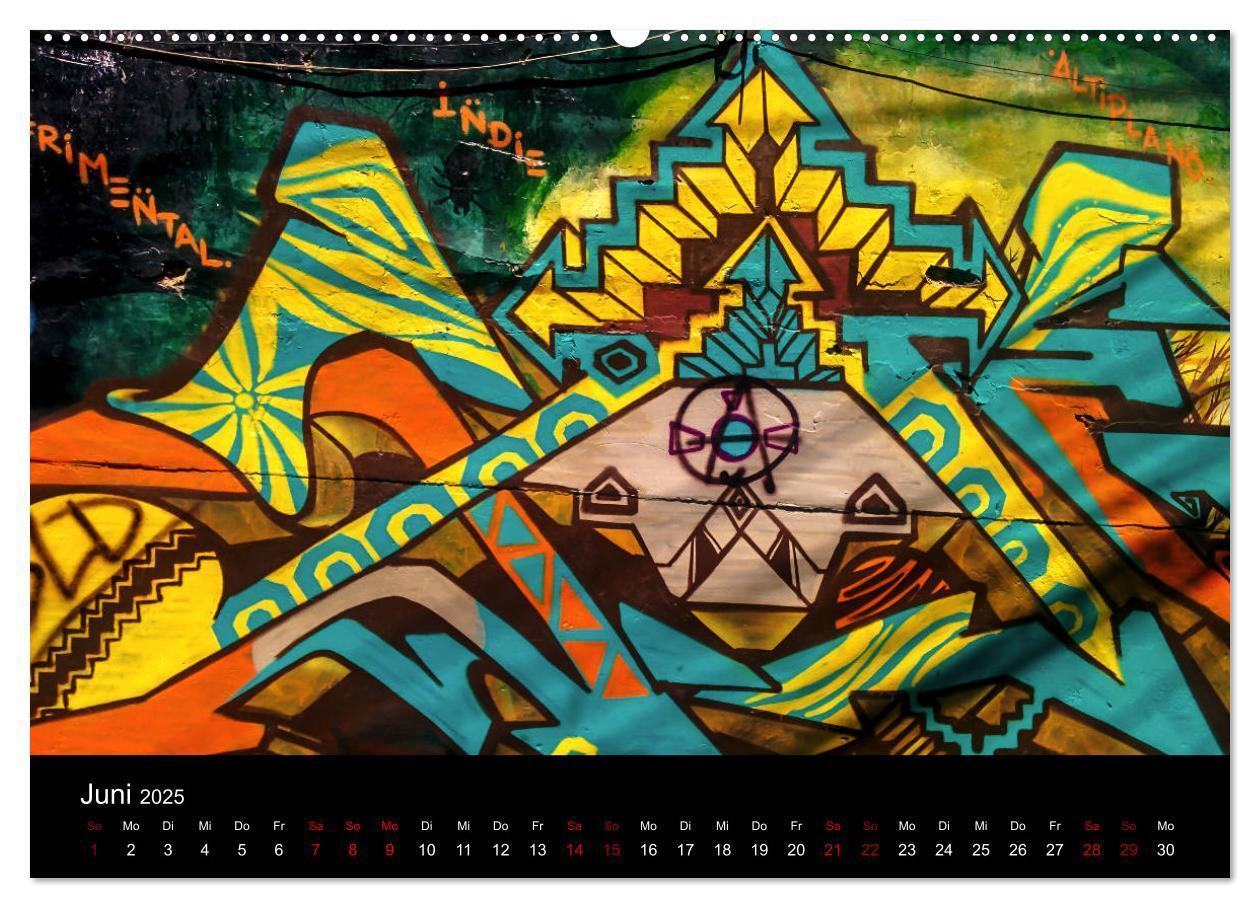 Bild: 9783435404759 | Graffiti und Street Art in La Paz (Wandkalender 2025 DIN A2 quer),...