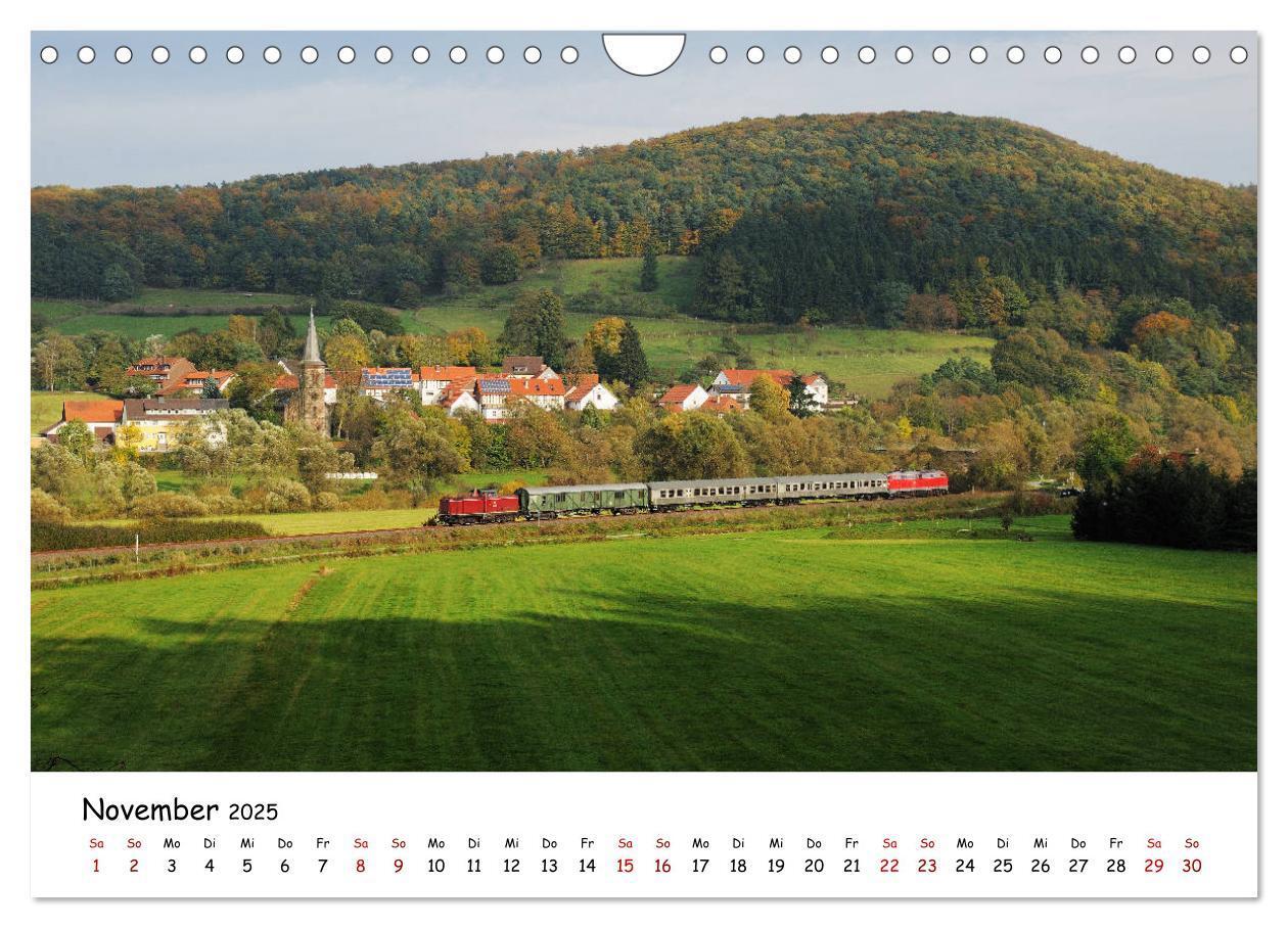 Bild: 9783435196395 | Hessische Nebenbahnen - Unterwegs in Nordhessen (Wandkalender 2025...