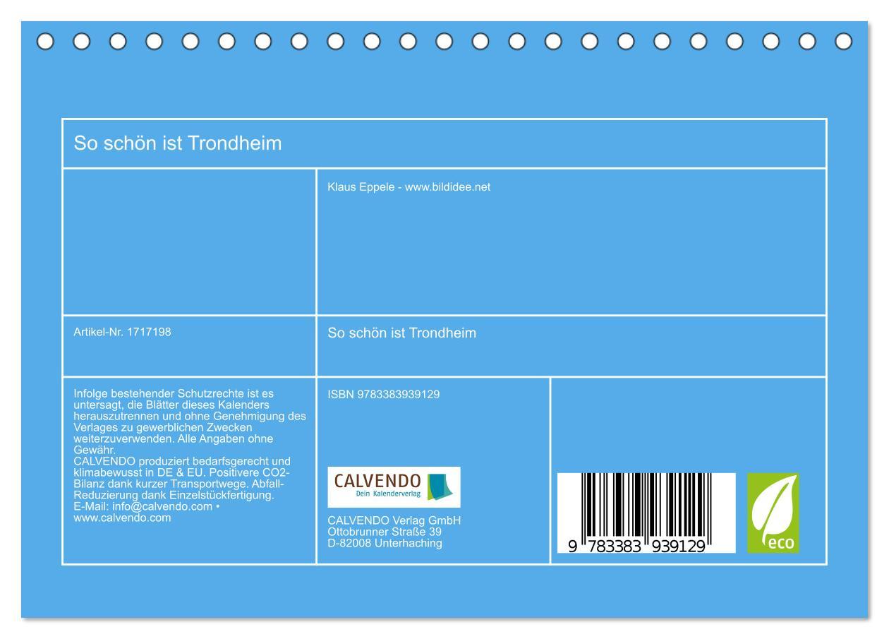 Bild: 9783383939129 | So schön ist Trondheim (Tischkalender 2025 DIN A5 quer), CALVENDO...