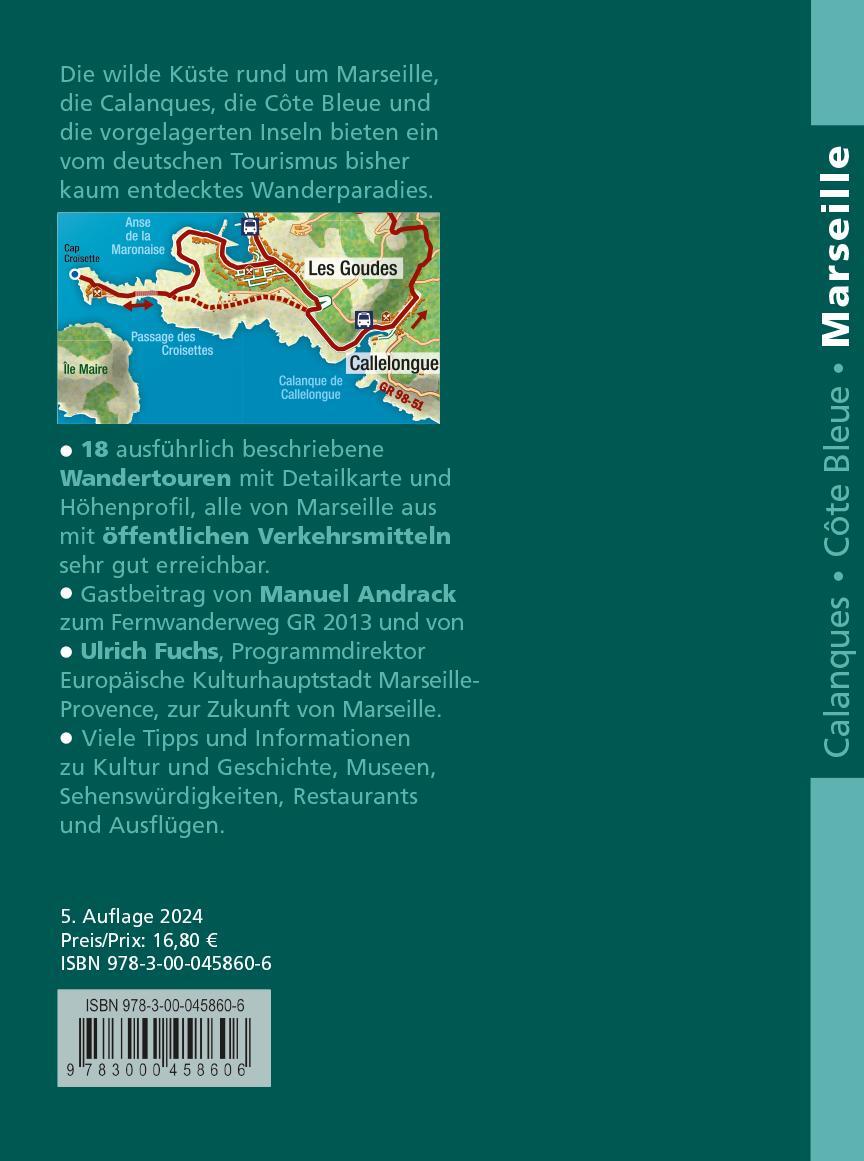 Rückseite: 9783000458606 | Marseille, Calanques, Côte Bleue | Uli Frings | Taschenbuch | 144 S.