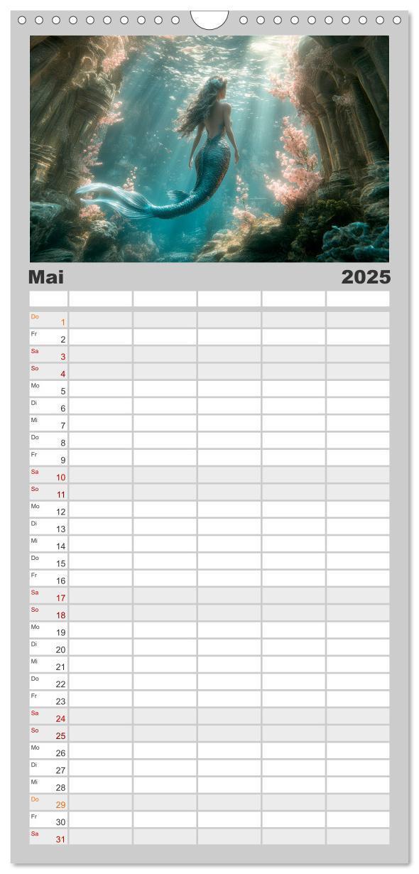 Bild: 9783457192757 | Familienplaner 2025 - FABELWESEN Märchenhafte Träume mit 5 Spalten...