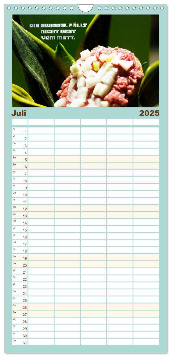 Bild: 9783457103227 | Familienplaner 2025 - Mettkalender - Spread some more Mett mit 5...