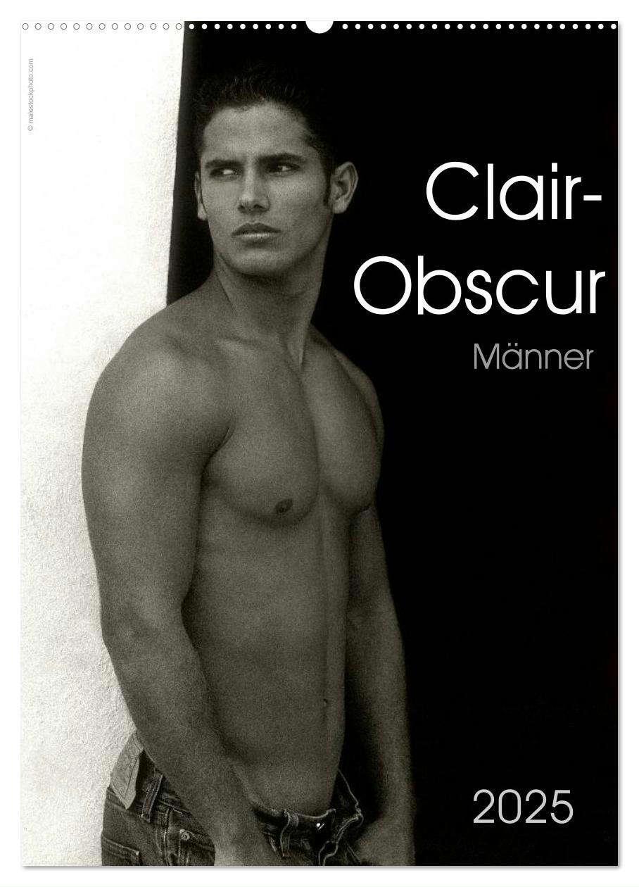 Cover: 9783457031186 | Clair-Obscur Männer 2025 (Wandkalender 2025 DIN A2 hoch), CALVENDO...