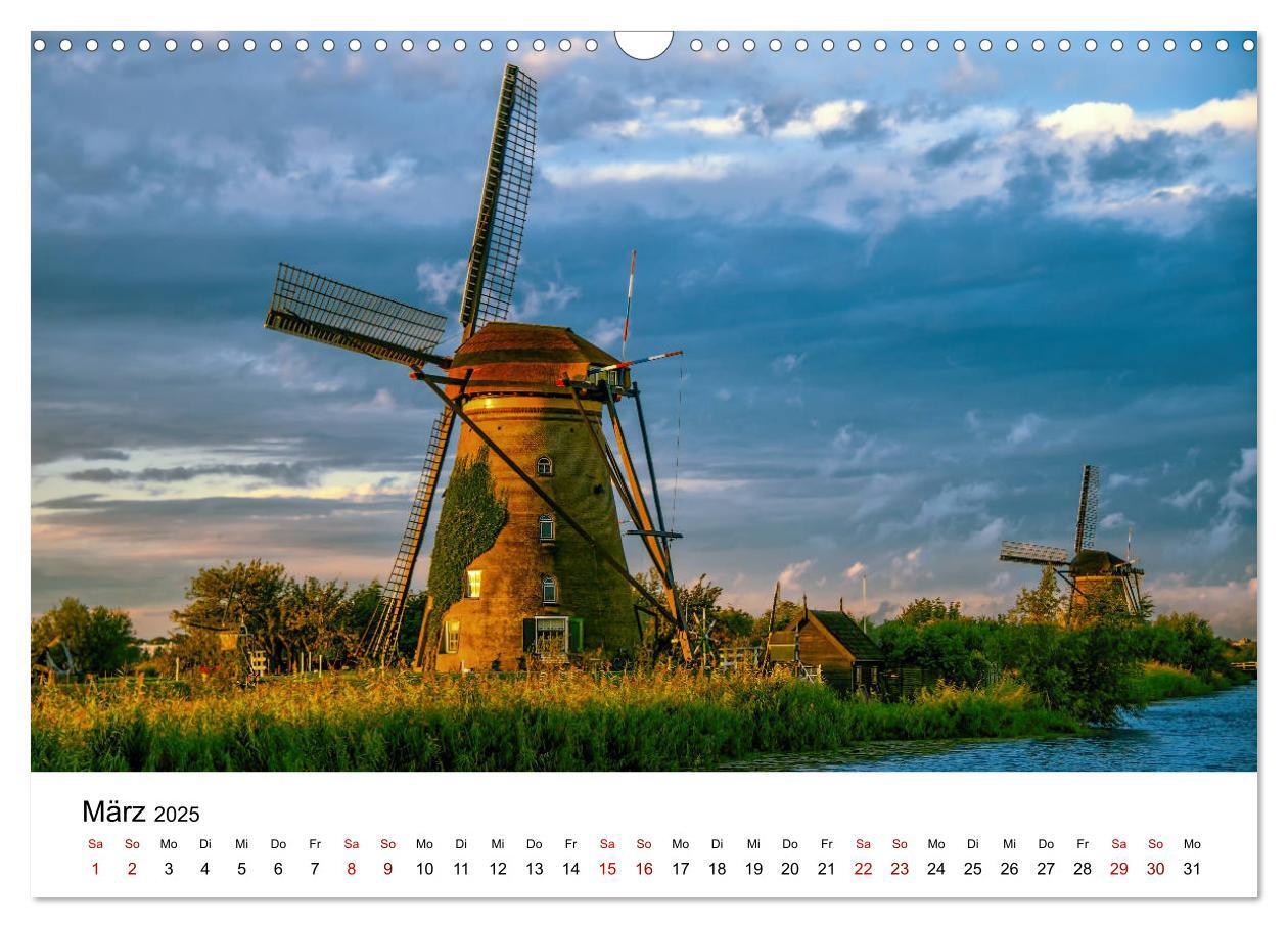 Bild: 9783435454952 | Märchenhafte Windmühlen (Wandkalender 2025 DIN A3 quer), CALVENDO...