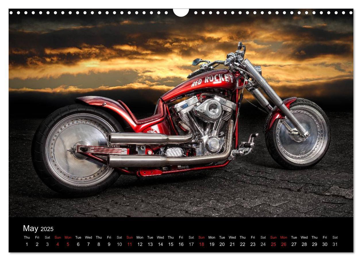 Bild: 9781325961580 | Motorbike Dreams (Wall Calendar 2025 DIN A3 landscape), CALVENDO 12...