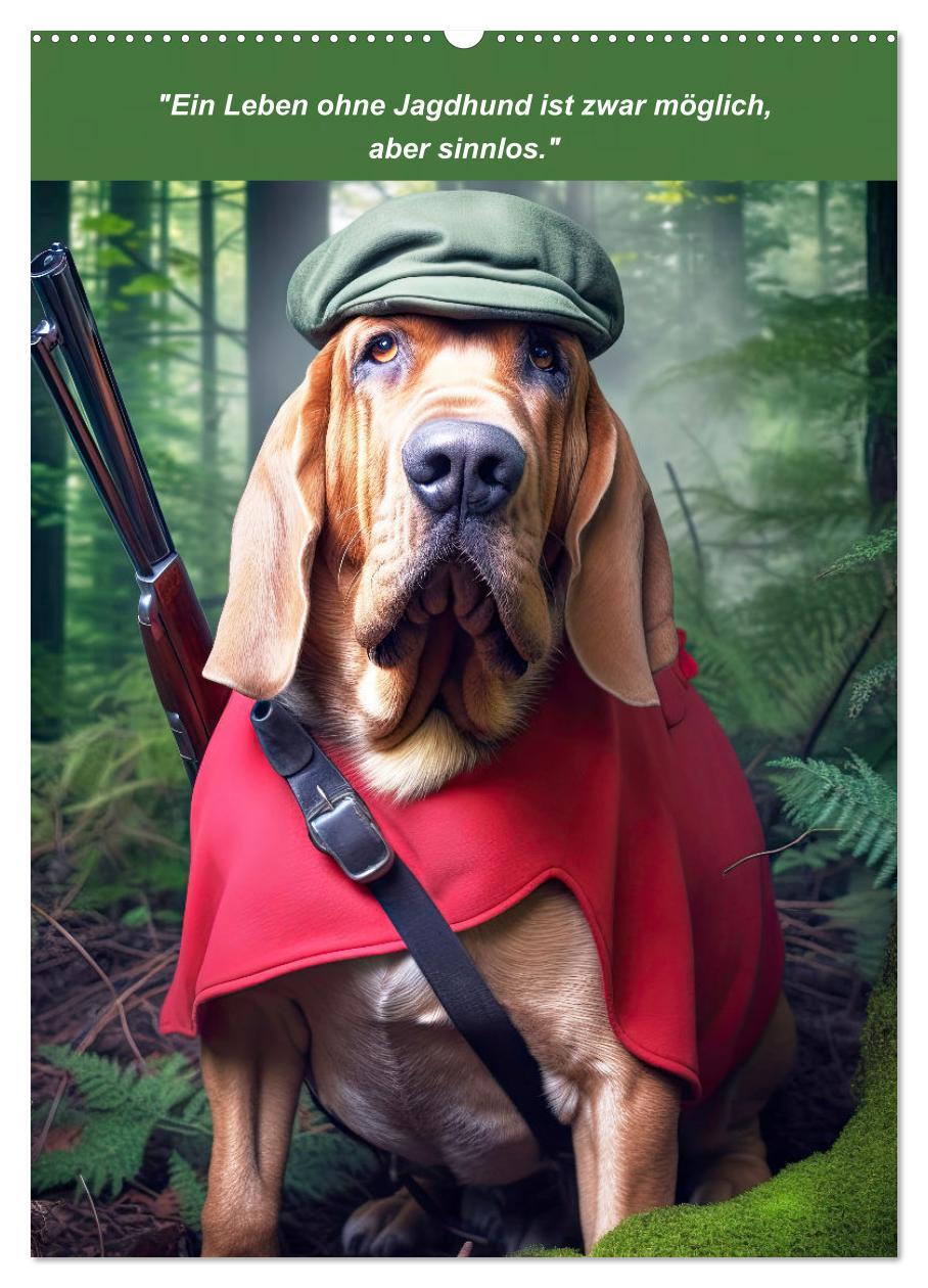 Bild: 9783435979684 | Lustige Jagdhunde mit Jägerlatein (Wandkalender 2025 DIN A2 hoch),...