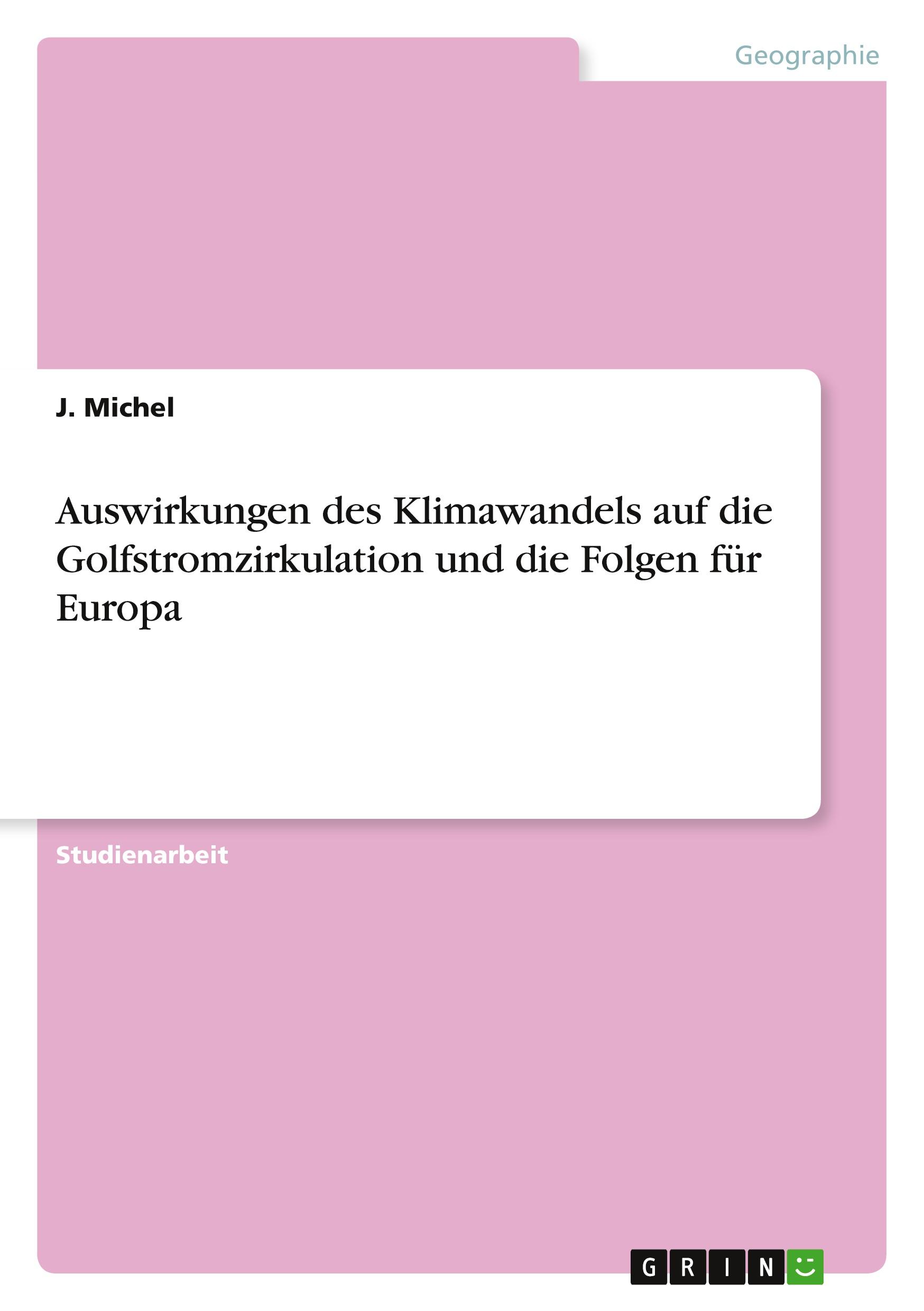 Cover: 9783346899873 | Auswirkungen des Klimawandels auf die Golfstromzirkulation und die...