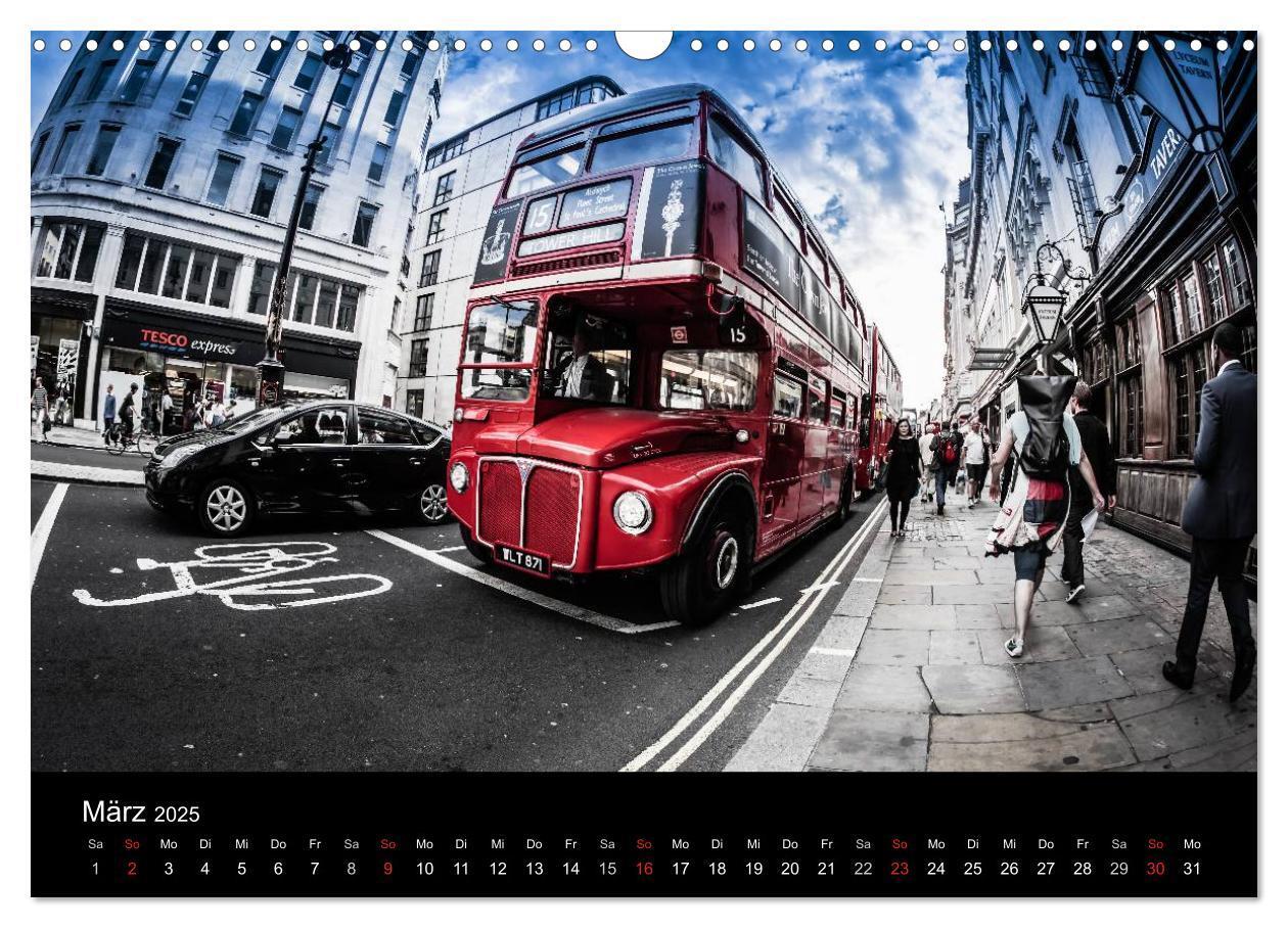 Bild: 9783435786824 | London - street view (Wandkalender 2025 DIN A3 quer), CALVENDO...