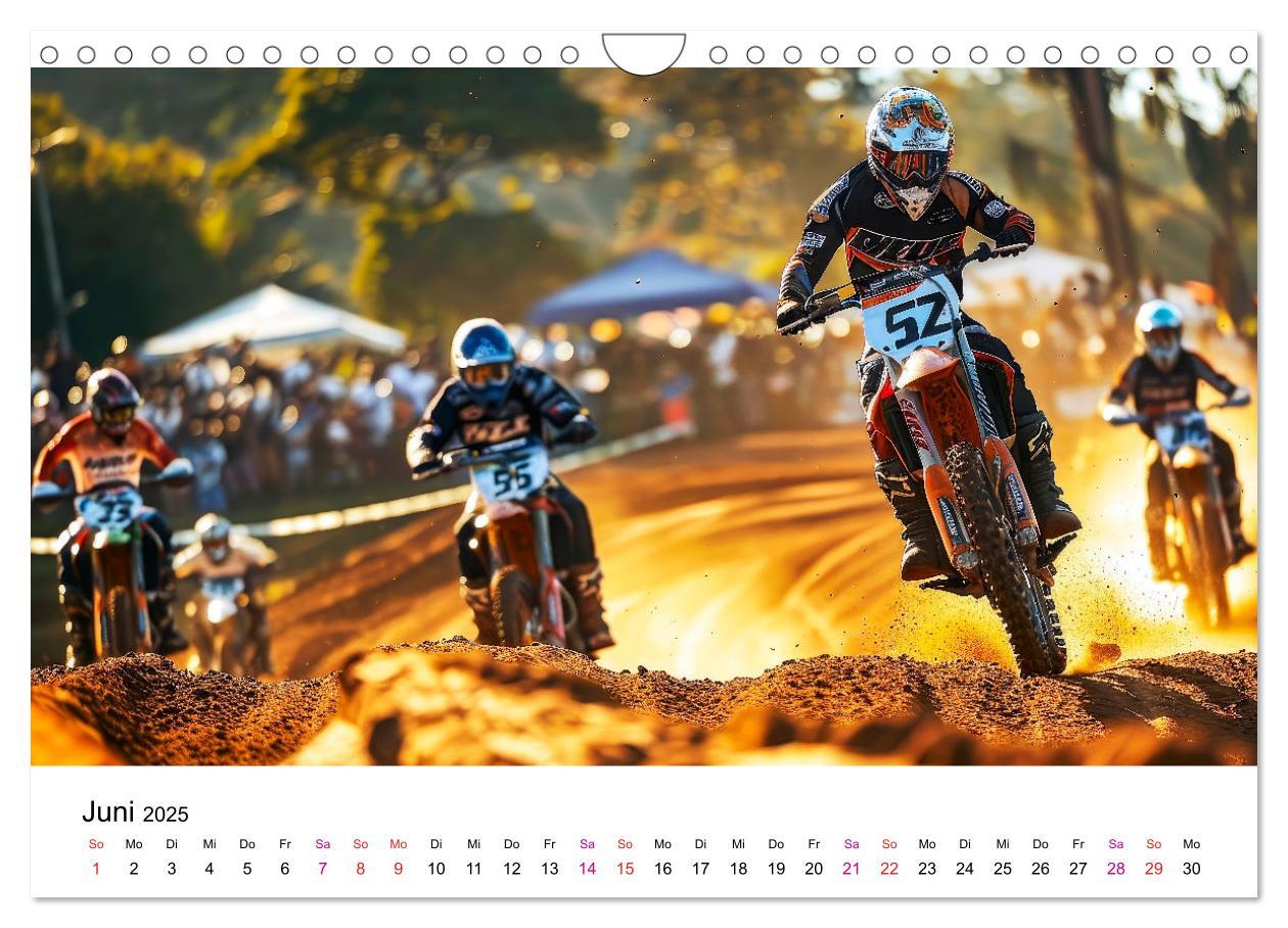 Bild: 9783457147962 | Motocross Erlebnisse (Wandkalender 2025 DIN A4 quer), CALVENDO...