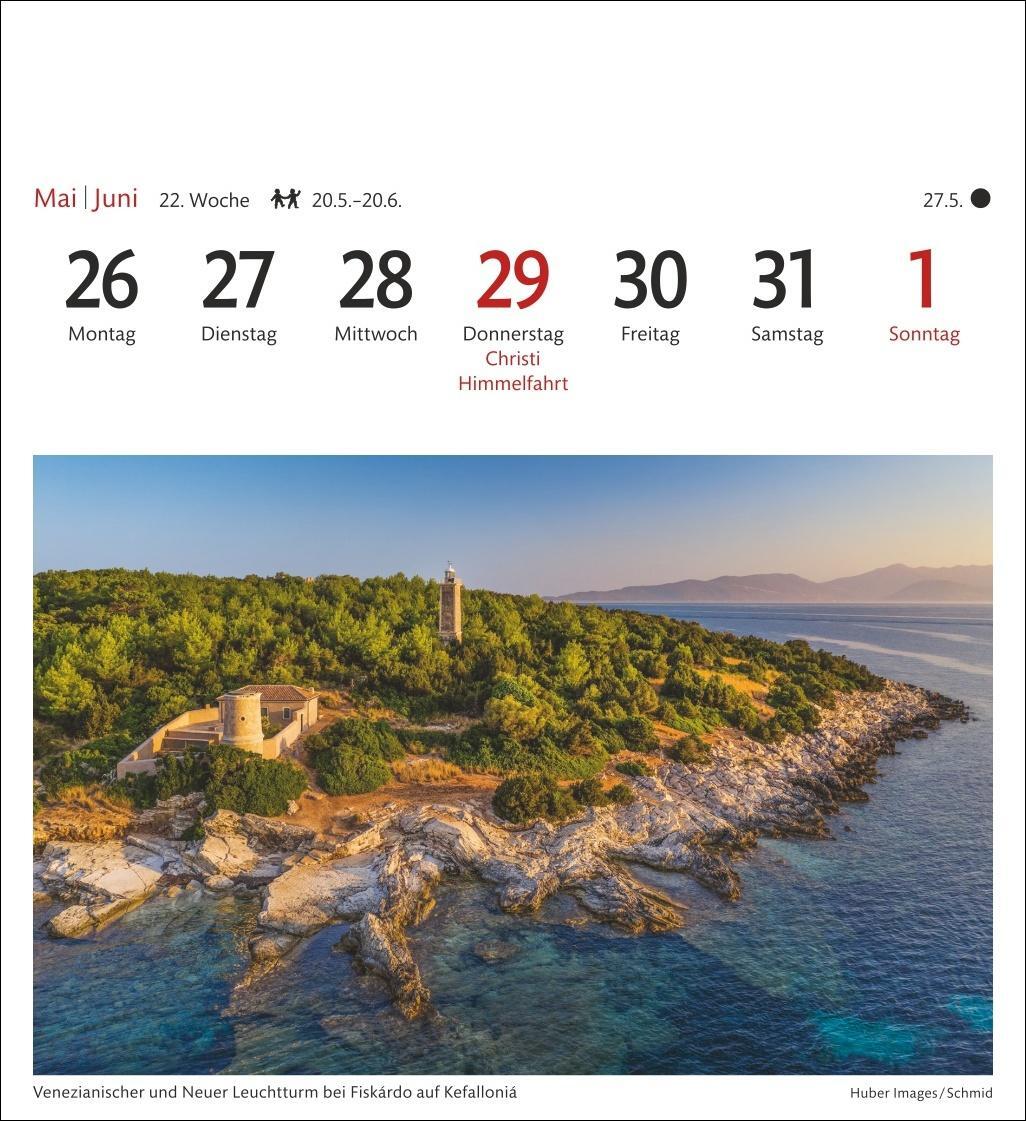 Bild: 9783840033360 | Griechische Inseln Sehnsuchtskalender 2025 - Wochenkalender mit 53...