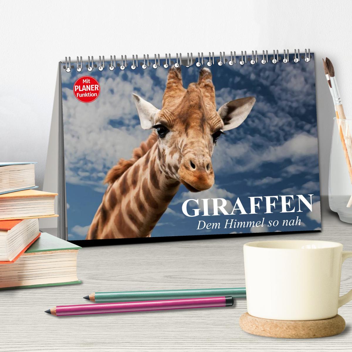 Bild: 9783435534012 | Giraffen. Dem Himmel so nah (Tischkalender 2025 DIN A5 quer),...