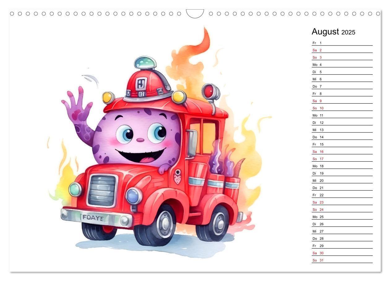 Bild: 9783383905728 | Monsterjobs - Kleine Monster, große Träume (Wandkalender 2025 DIN...