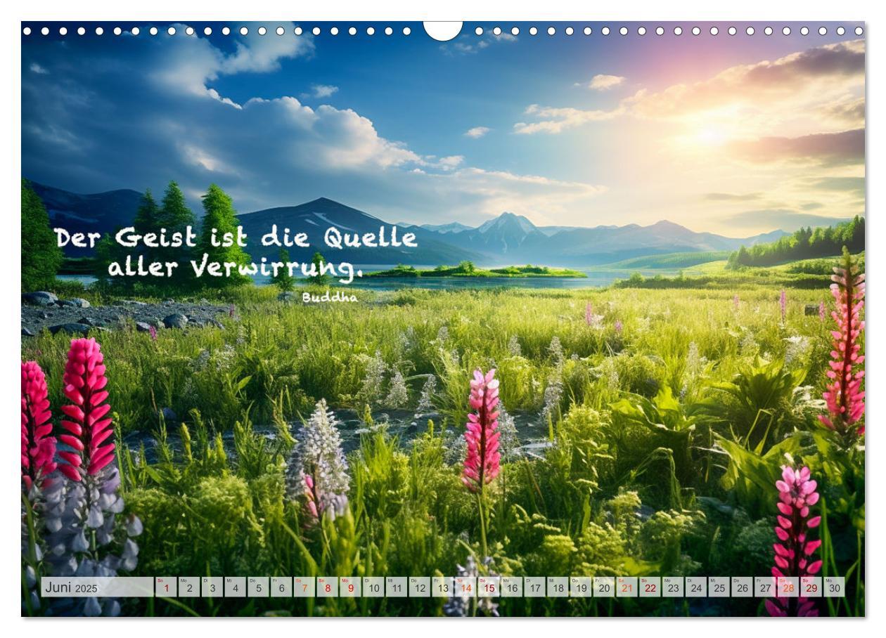 Bild: 9783383909184 | Meditation und innerer Frieden (Wandkalender 2025 DIN A3 quer),...