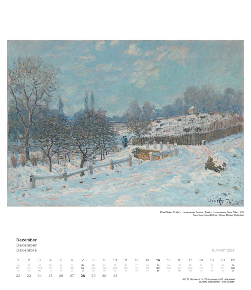 Bild: 4250809653334 | DUMONT - Impressionismus 2025 Wandkalender, 34,5x40cm,...