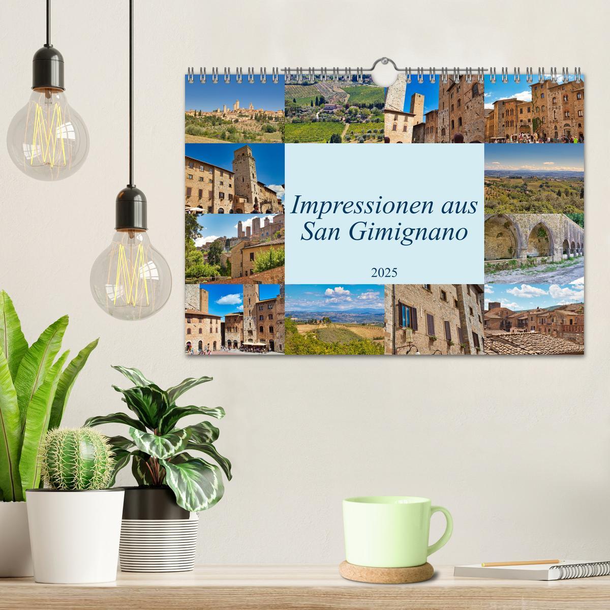 Bild: 9783383921520 | Impressionen aus San Gimignano (Wandkalender 2025 DIN A4 quer),...