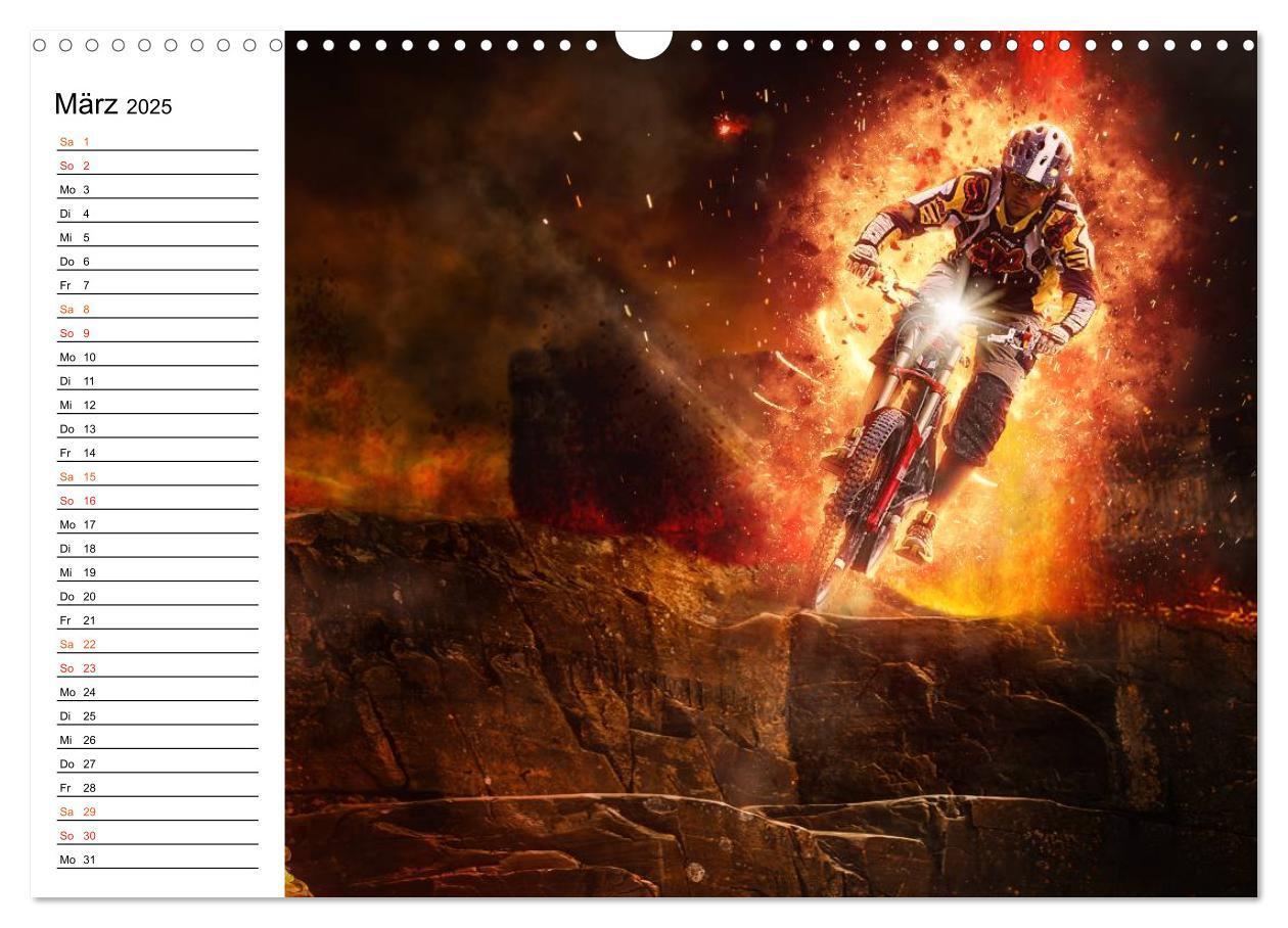 Bild: 9783435487806 | Mountainbike Trails (Wandkalender 2025 DIN A3 quer), CALVENDO...