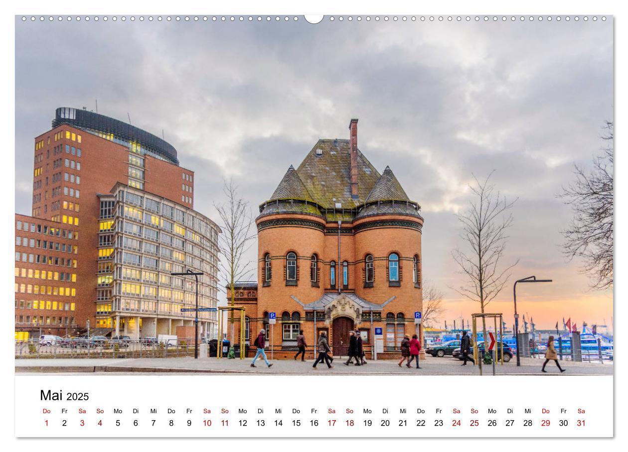 Bild: 9783435215003 | Die farbige Hafenstadt Hamburg (Wandkalender 2025 DIN A2 quer),...