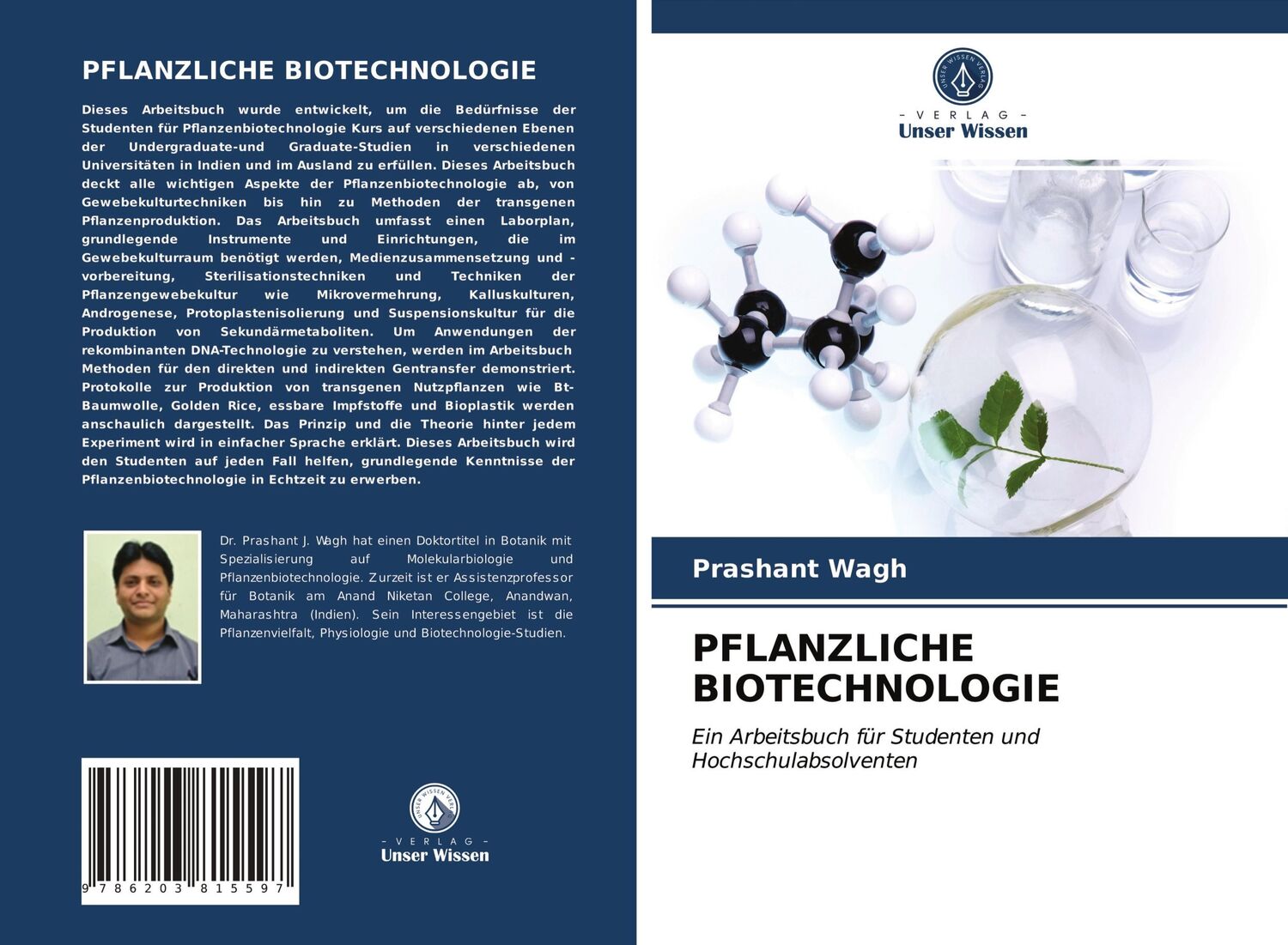 Cover: 9786203815597 | PFLANZLICHE BIOTECHNOLOGIE | Prashant Wagh | Taschenbuch | Paperback