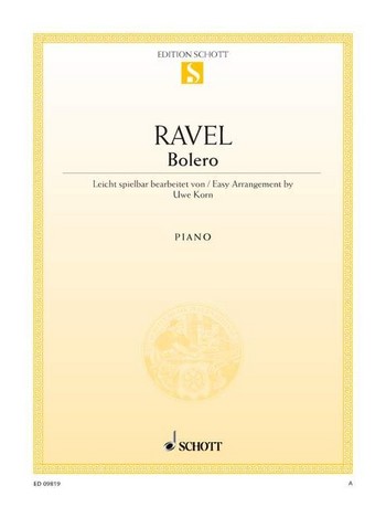 Cover: 9790001150569 | Bolero | Maurice Ravel | Buch | 8 S. | Deutsch | 2008 | Schott Music