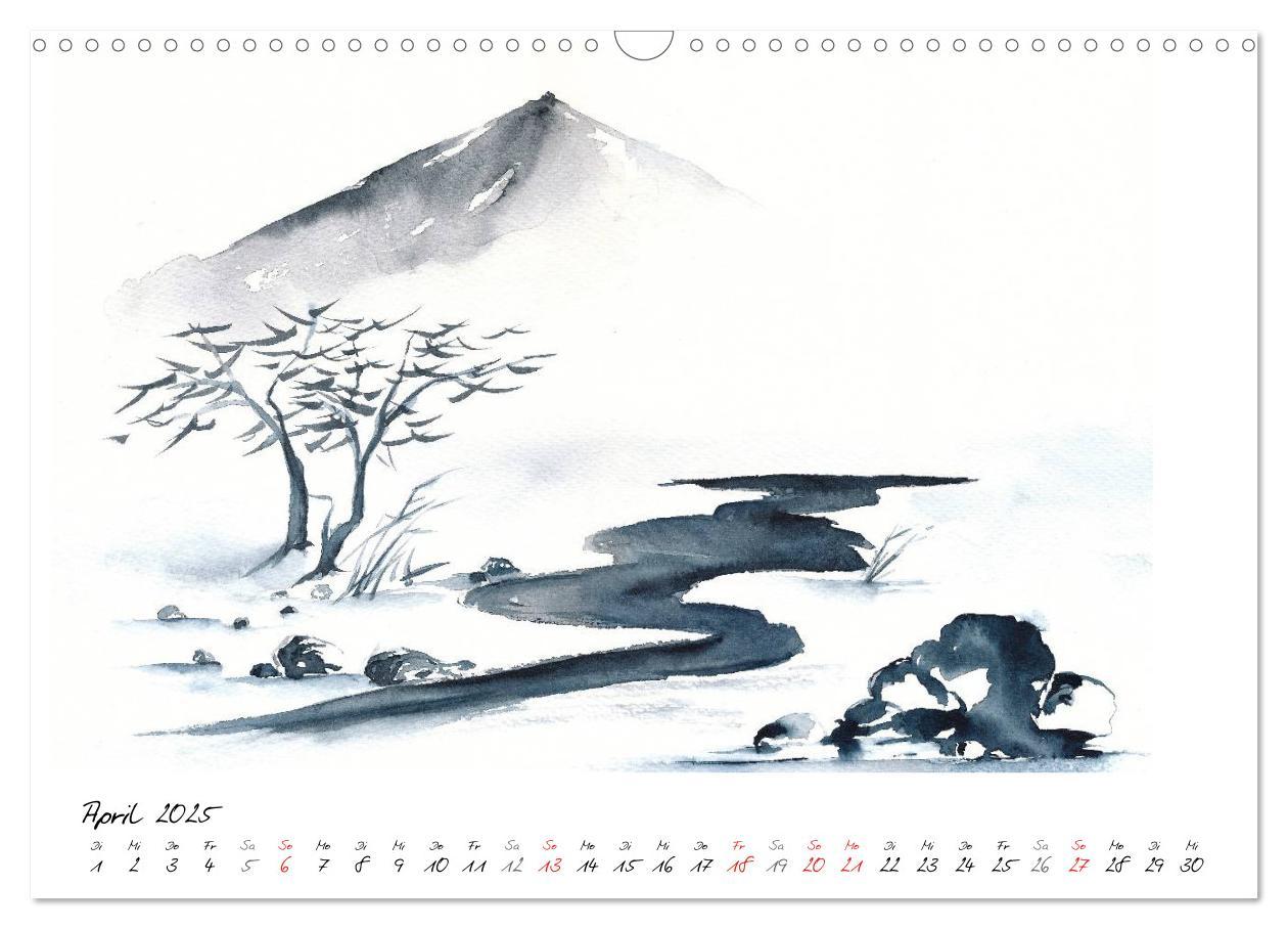 Bild: 9783435623501 | Asiatische Tuschmalerei (Wandkalender 2025 DIN A3 quer), CALVENDO...