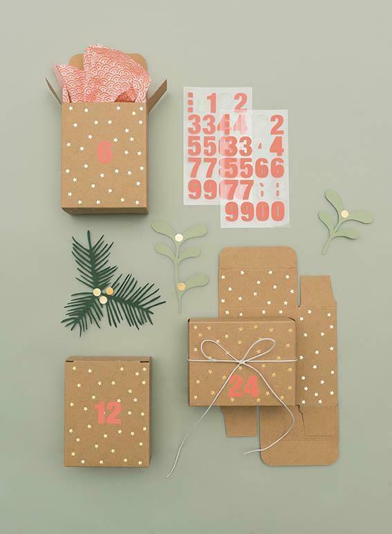 Cover: 4051271390051 | Adventskalender Boxen, Kraftpapier/Gold | Stück | Deutsch | 2017