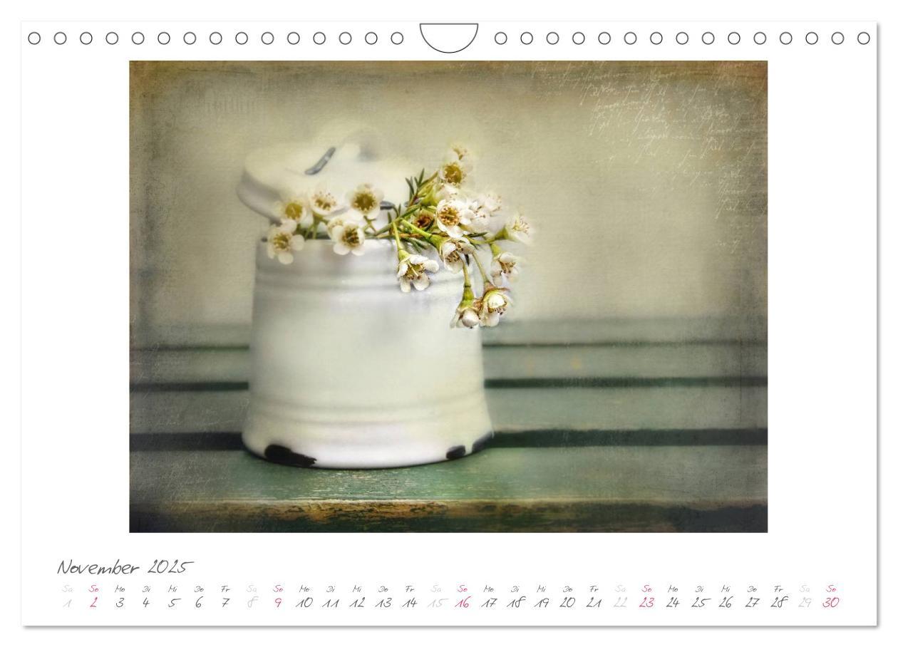 Bild: 9783435788149 | Vintage Flowers (Wandkalender 2025 DIN A4 quer), CALVENDO...