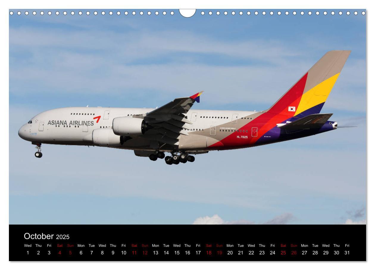 Bild: 9781325946358 | A380 SuperJumbo (Wall Calendar 2025 DIN A3 landscape), CALVENDO 12...