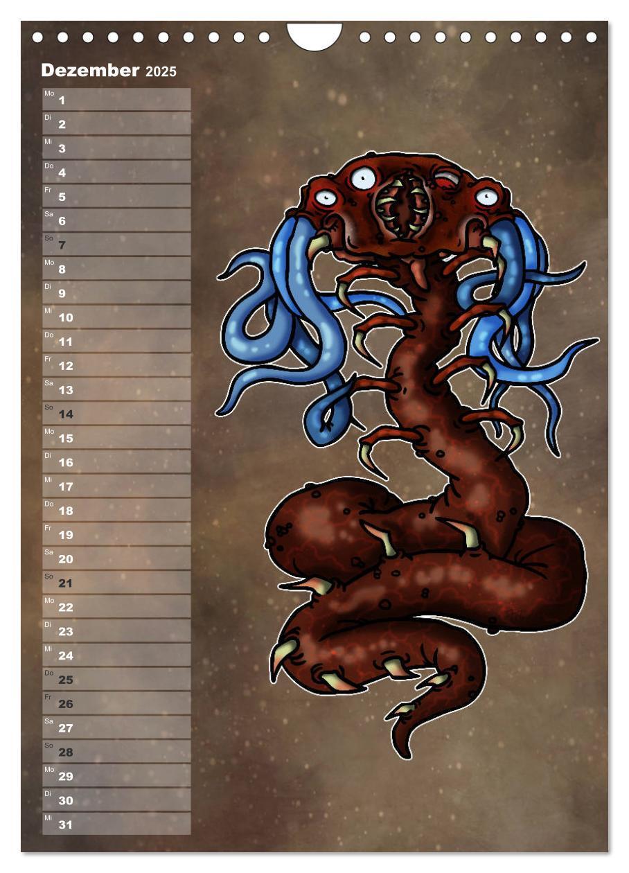 Bild: 9783435996148 | Bestiarium Vladi Krafft (Wandkalender 2025 DIN A4 hoch), CALVENDO...