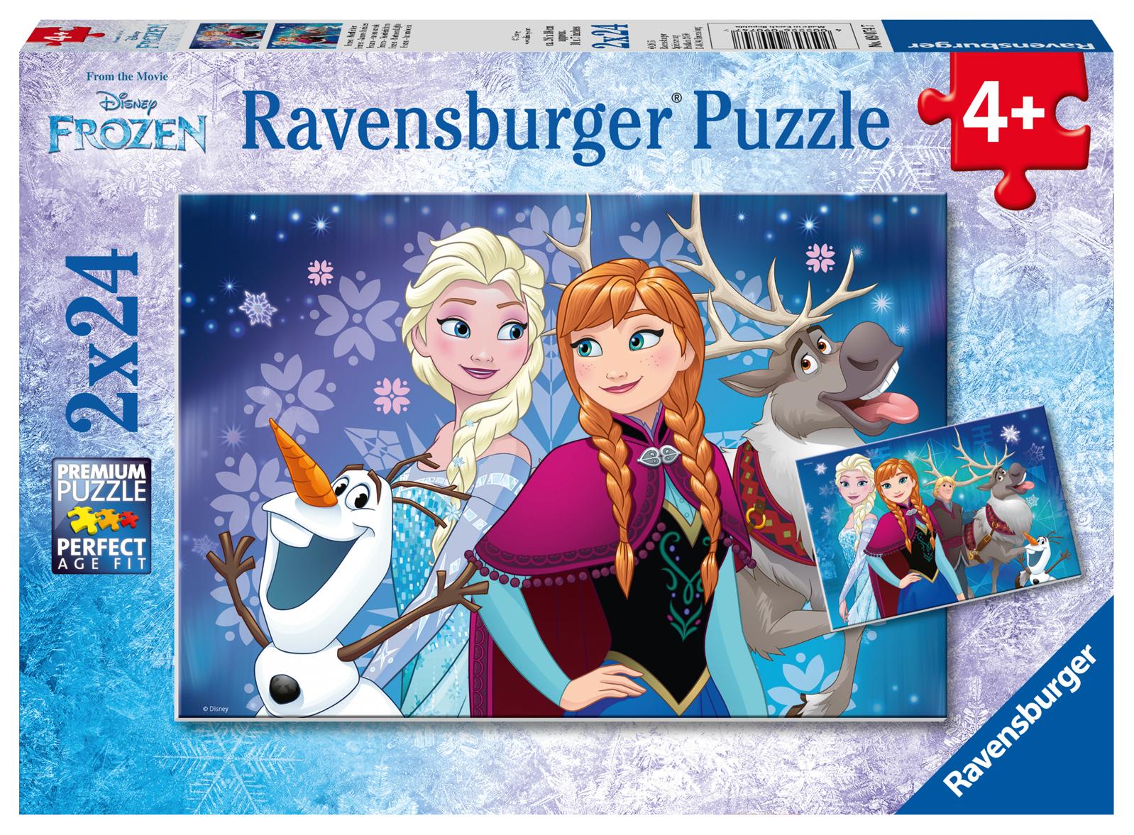 Cover: 4005556090747 | Disney Frozen Nordlichter. Puzzle 2 x 24 Teile | Spiel | 09074 | 2016