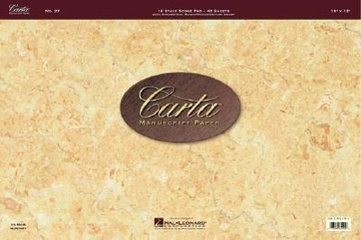 Cover: 9780793557899 | Carta Manuscript Paper No. 27 - Professional | Broschüre | Englisch