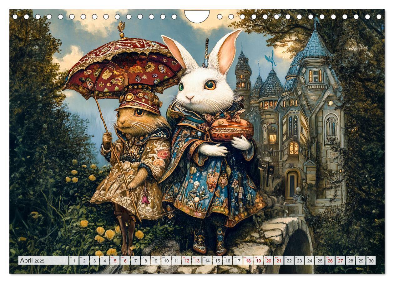 Bild: 9783457217801 | Magische Wesen im Zauberland - Fantasie-Tiere im Steampunk-Kalender...