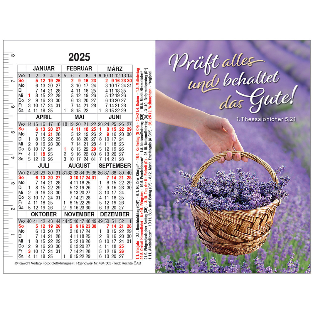 Cover: 9783754850558 | Doppelspielkartenkalender 2025 | Jahreslosung 2025 | Kalender | 2025