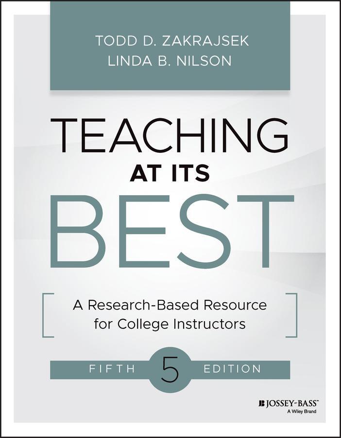 Cover: 9781119860228 | Teaching at Its Best | Todd D Zakrajsek (u. a.) | Taschenbuch | 432 S.