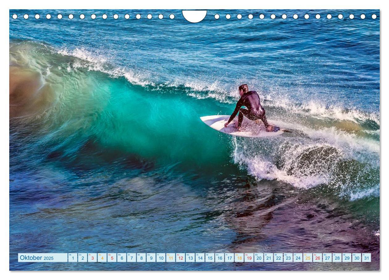 Bild: 9783435470907 | Surfen - Wasser, Wind und coole Typen (Wandkalender 2025 DIN A4...