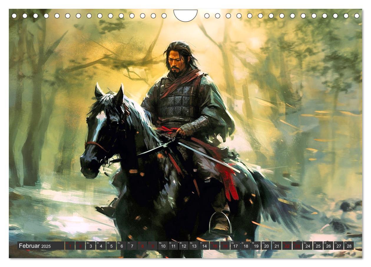 Bild: 9783383862625 | Samurai - ein Leben in Meditation (Wandkalender 2025 DIN A4 quer),...