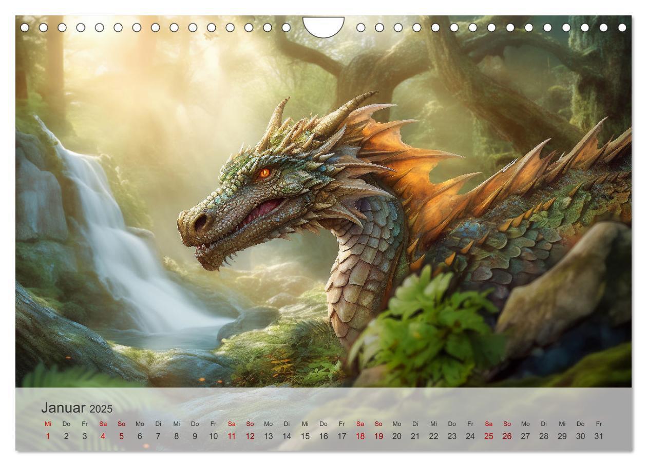 Bild: 9783383835506 | Im Land der schönen Drachen (Wandkalender 2025 DIN A4 quer),...