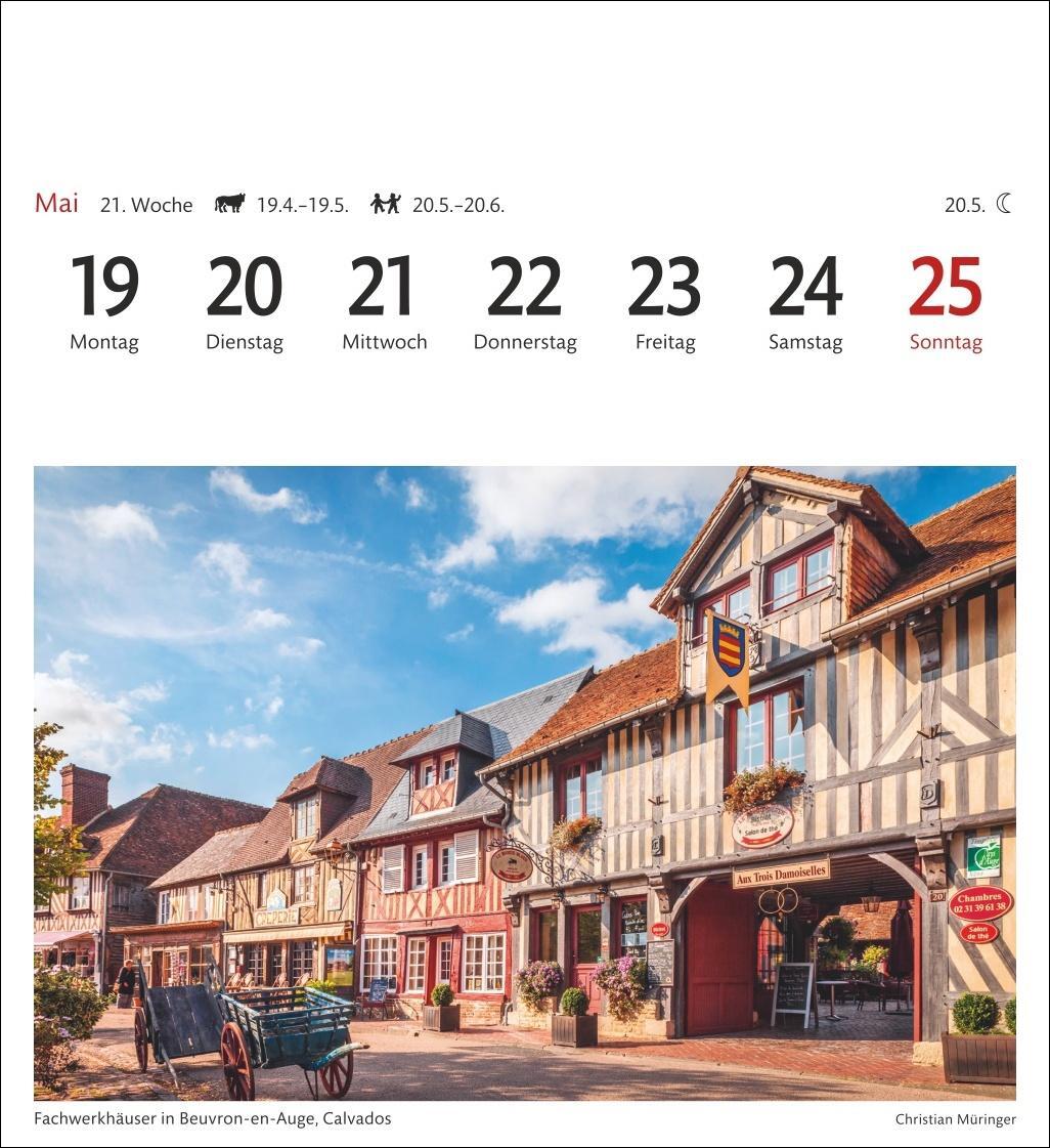 Bild: 9783840034794 | Bretagne &amp; Normandie Sehnsuchtskalender 2025 - Wochenkalender mit...