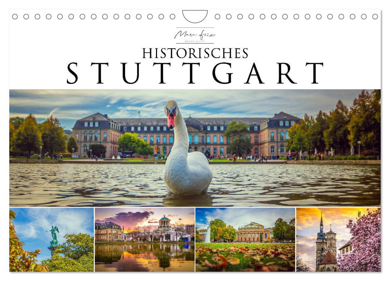 Cover: 9783435147373 | Historisches Stuttgart 2025 (Wandkalender 2025 DIN A4 quer),...