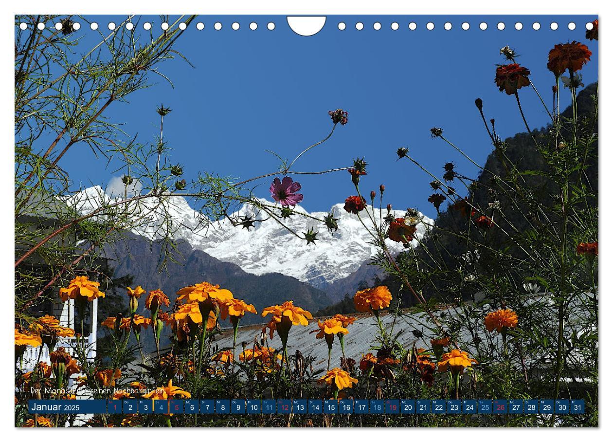 Bild: 9783435038077 | Der Annapurna Trek (Wandkalender 2025 DIN A4 quer), CALVENDO...