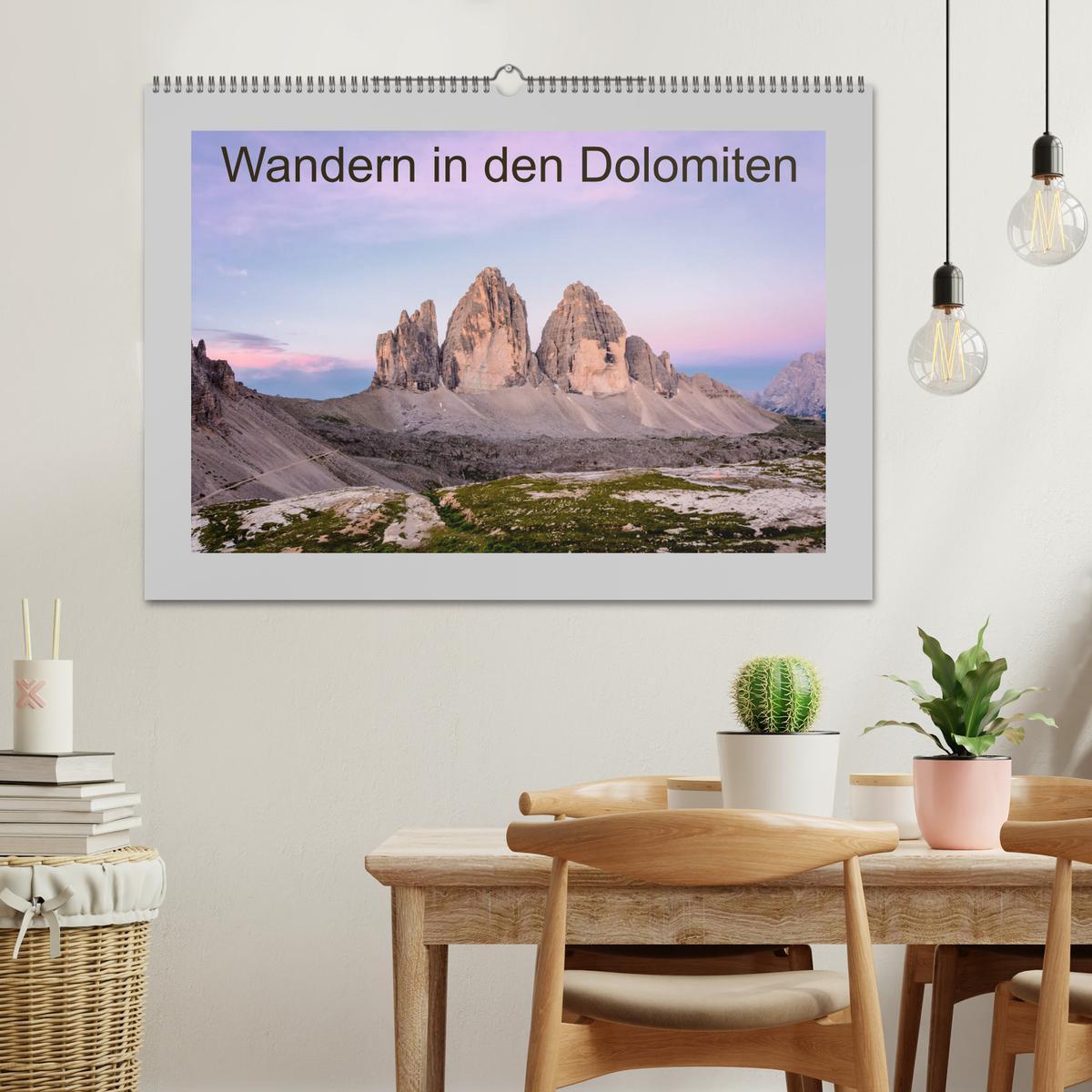 Bild: 9783435289721 | Wandern in den Dolomiten (Wandkalender 2025 DIN A2 quer), CALVENDO...