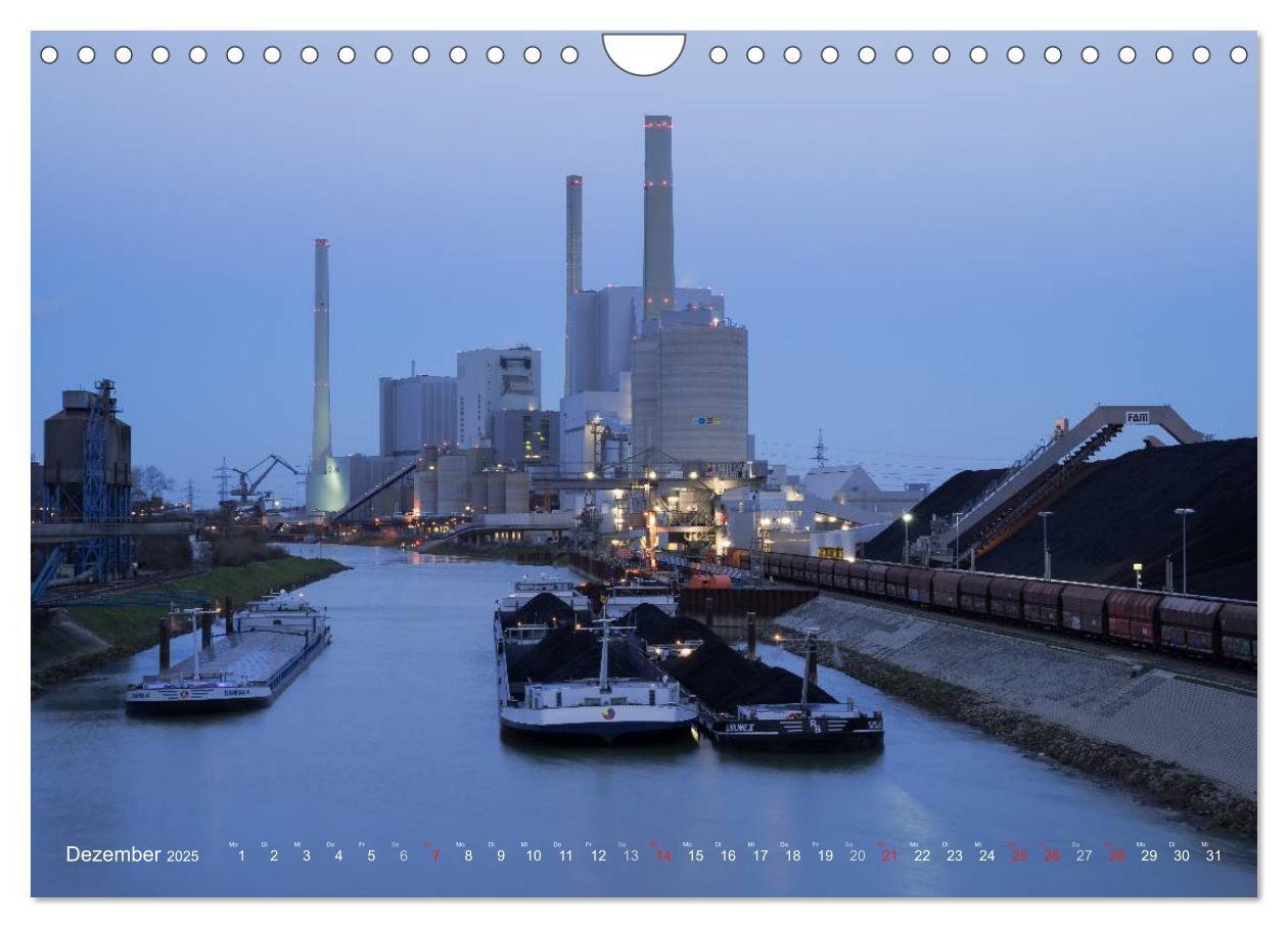 Bild: 9783435598373 | Mannheim 2025 - wenn es Nacht wird im Hafen (Wandkalender 2025 DIN...