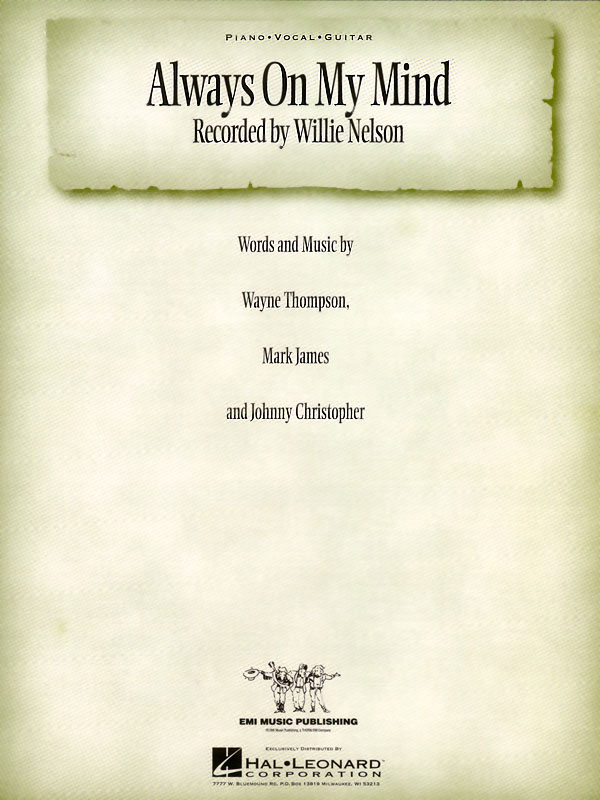 Cover: 73999533576 | Always on My Mind | Piano Vocal | Buch | 2008 | Hal Leonard