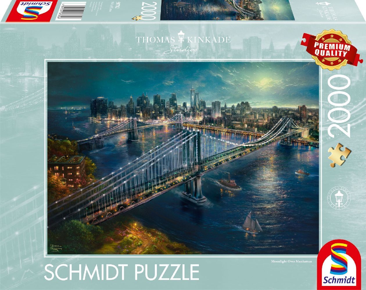 Cover: 4001504587826 | Mond über Manhatten | Thomas Kinkade | Spiel | Schachtel | 58782