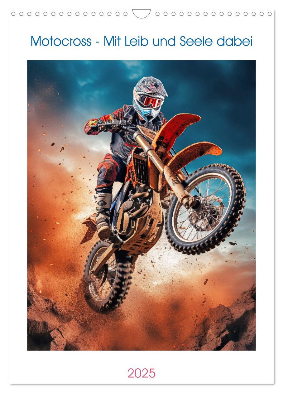 Cover: 9783435856305 | Motocross - Mit Leib und Seele dabei (Wandkalender 2025 DIN A3...