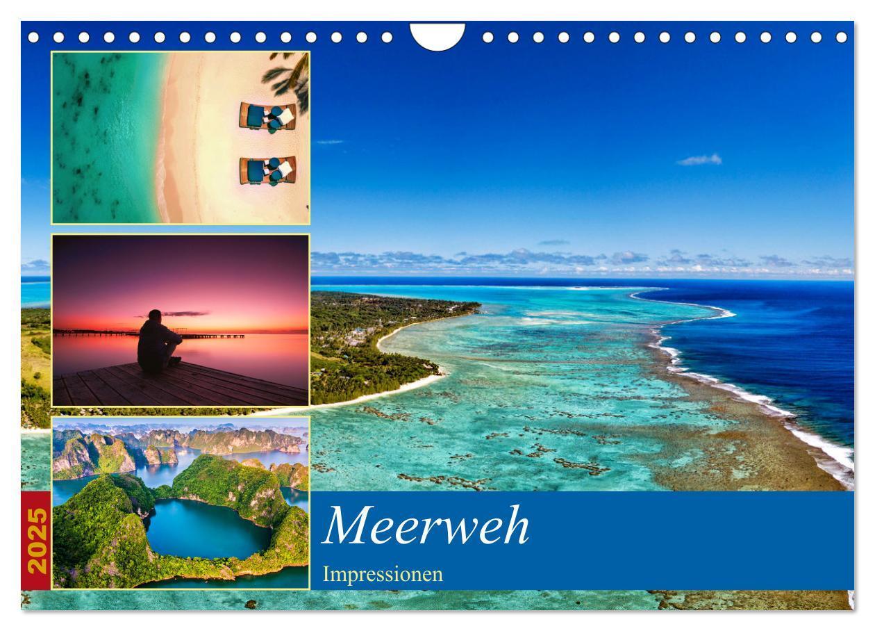 Cover: 9783383852152 | MEERweh Impressionen (Wandkalender 2025 DIN A4 quer), CALVENDO...