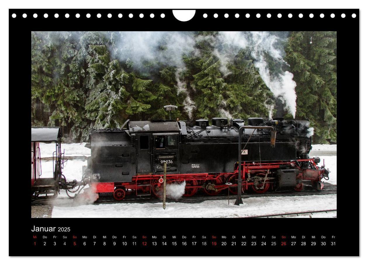 Bild: 9783435674480 | Dampferlebnis im Harz (Wandkalender 2025 DIN A4 quer), CALVENDO...