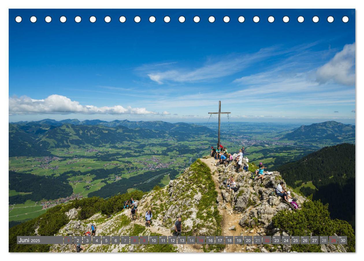 Bild: 9783435493258 | Wanderziele rund um Oberstdorf (Tischkalender 2025 DIN A5 quer),...